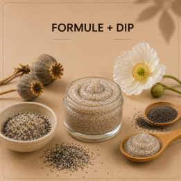Gommage crème au sucre coquelicot