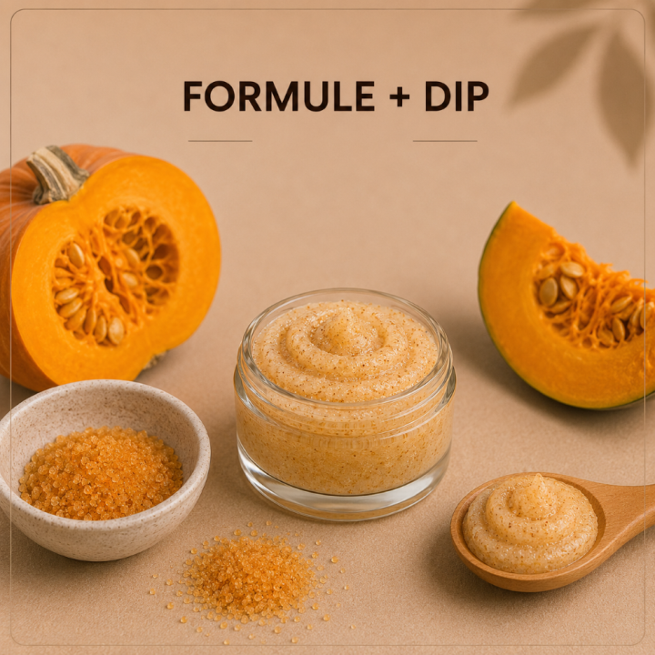 Gommage crème au sucre citrouille épicée