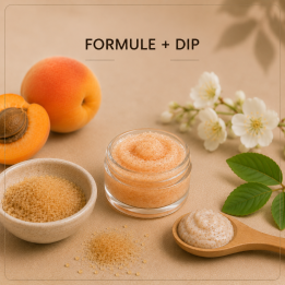 Gommage crème au sucre abricot orange