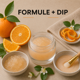 Masque pour le visage orange