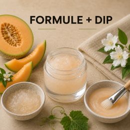 Masque pour le visage melon