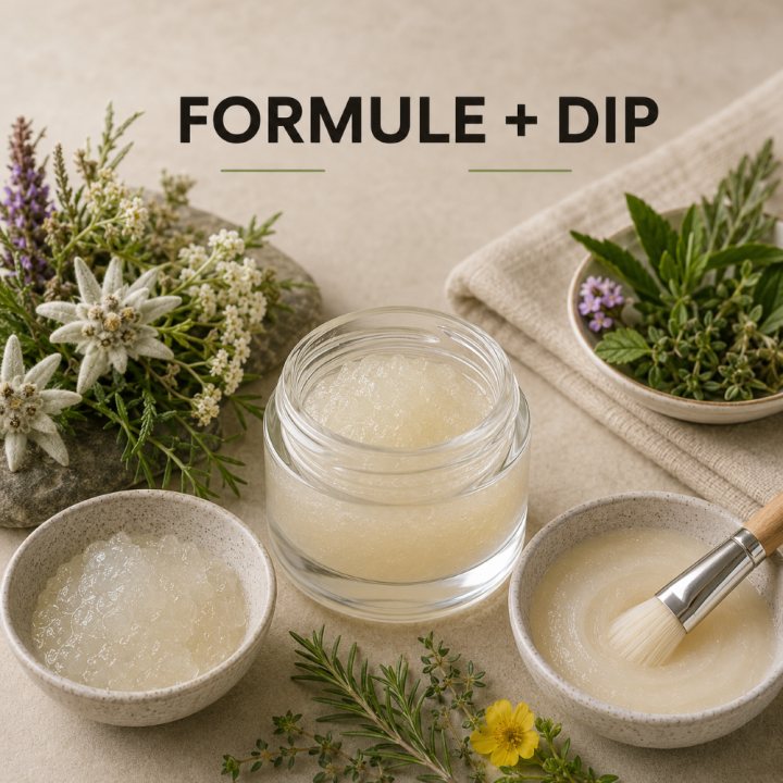 Masque pour le visage herbes des alpes