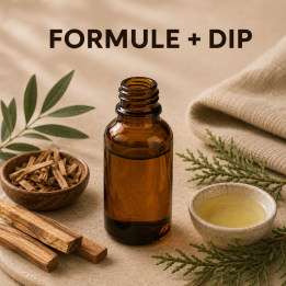 Huile de massage boisé végétal