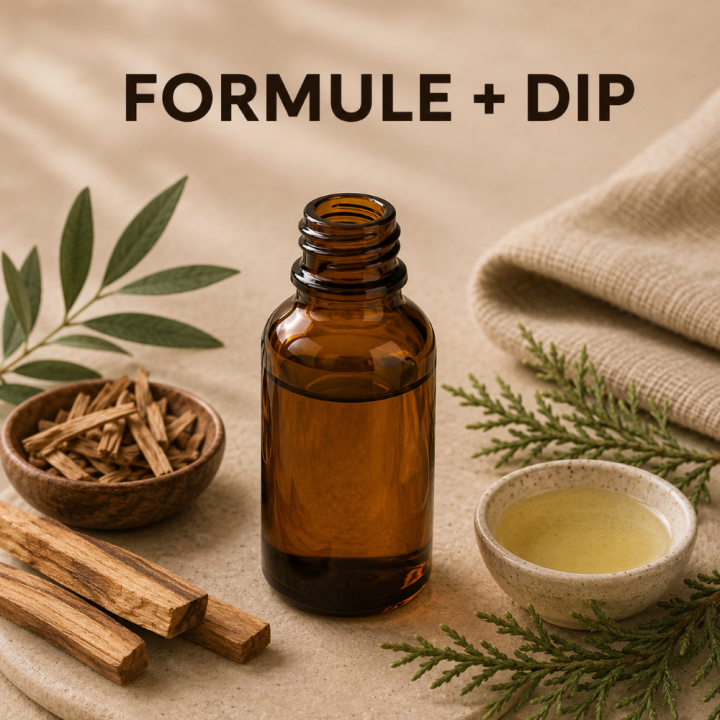 Huile de massage boisé végétal