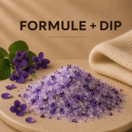 Sels de bain violette