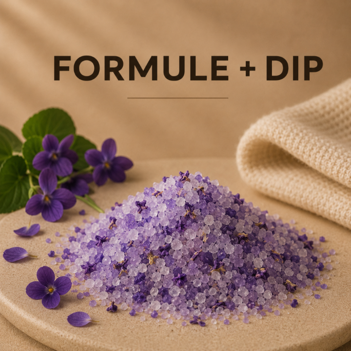 Sels de bain violette