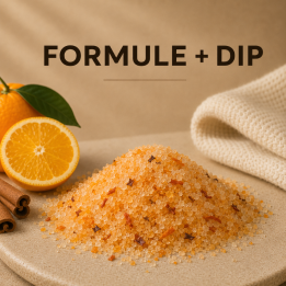 Sels de bain orange cannelle