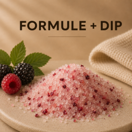 Sels de bain mure framboise