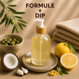 DIP SAVONS LIQUIDES OLIVE COCO - 100% MADE - YUZU