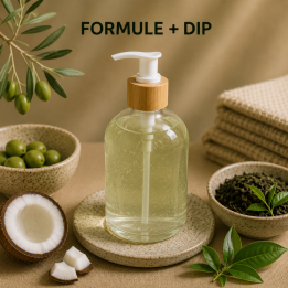DIP SAVONS LIQUIDES OLIVE COCO - 100% MADE  - THE VERT