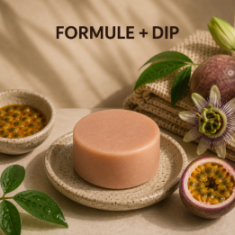 Formule validée DIP APRES SHAMPOING SOLIDE Fruit de la passion