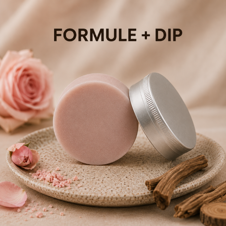 DIP CREME VISAGE SOLIDE Praline rose & bois crémeux