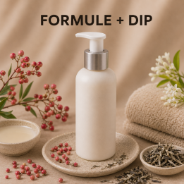 DIP DEMAQUILLANT SOLIDE Poivre rose & thé blanc