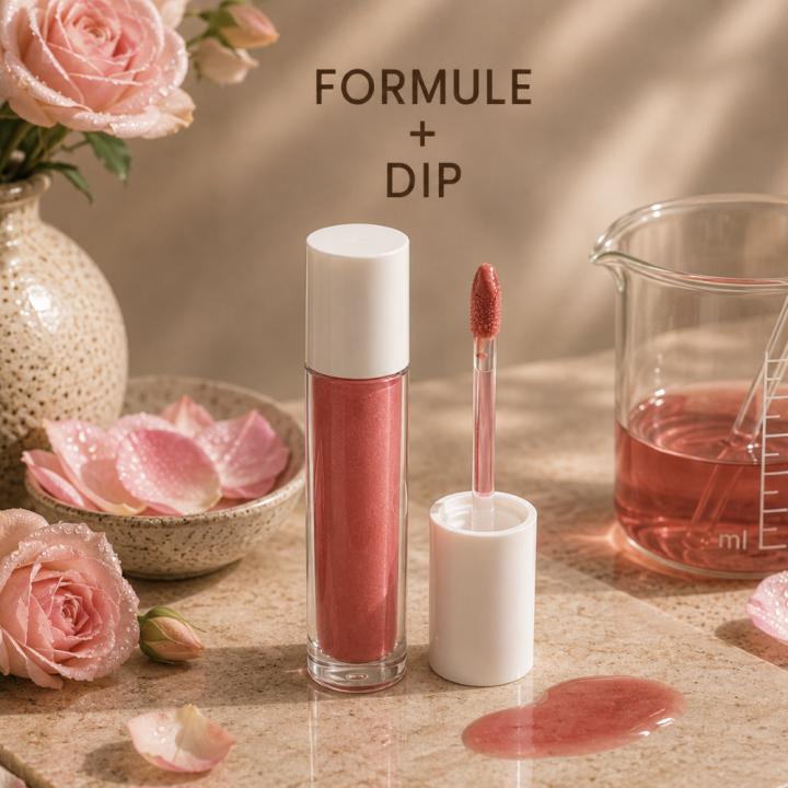 DIP ROUGE A LEVRES LIQUIDE Arôme rose