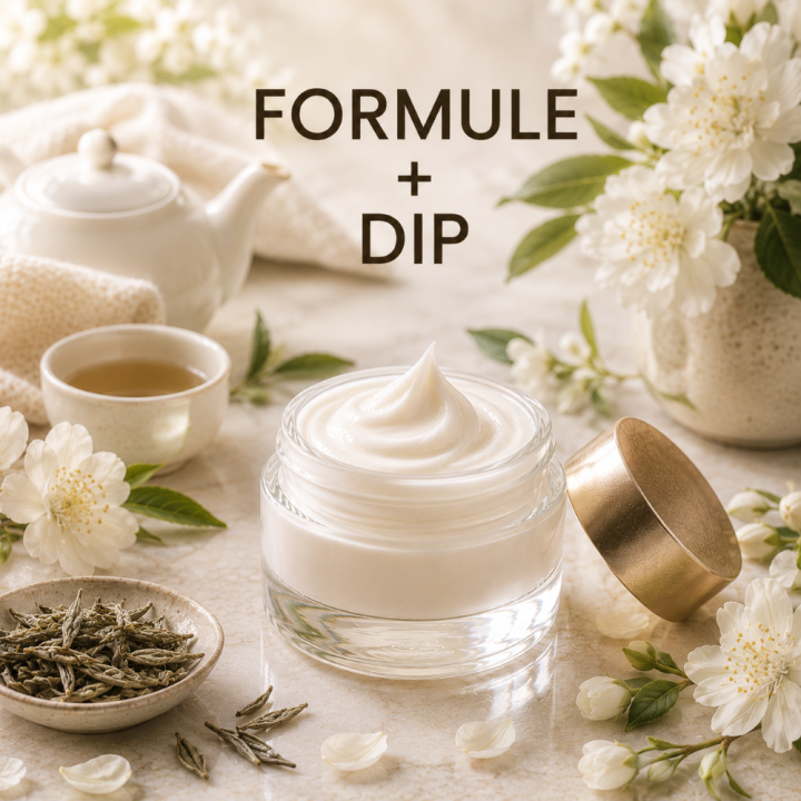 CRÈME VISAGE PEAUX SÈCHES Formule validée avec DIP PARFUM THE BLANC