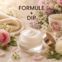 CRÈME VISAGE PEAUX SÈCHES Formule validée avec DIP PARFUM JARDIN ANGLAIS