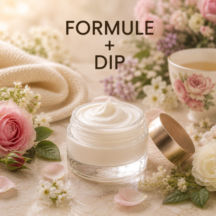 CRÈME VISAGE PEAUX SÈCHES Formule validée avec DIP PARFUM JARDIN ANGLAIS