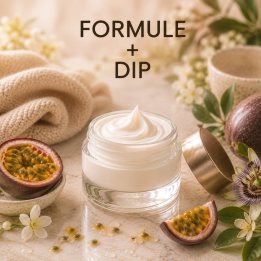 CRÈME VISAGE PEAUX SÈCHES Formule validée avec DIP PARFUM FRUIT DE LA PASSION