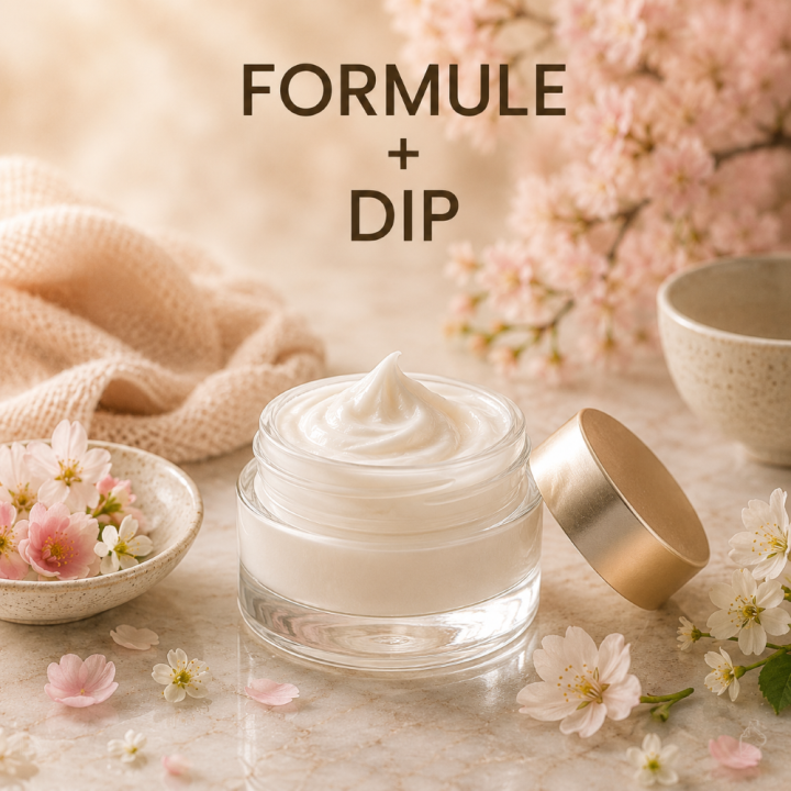 CRÈME VISAGE PEAUX SÈCHES Formule validée avec DIP PARFUM DRAGEE FLEUR DE CERISIER