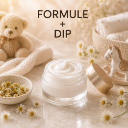 CRÈME VISAGE PEAUX SÈCHES Formule validée avec DIP PARFUM DOUCEUR D'ENFANCE