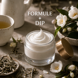 CRÈME VISAGE PEAUX MIXTES Formule validée avec DIP PARFUM THE BLANC