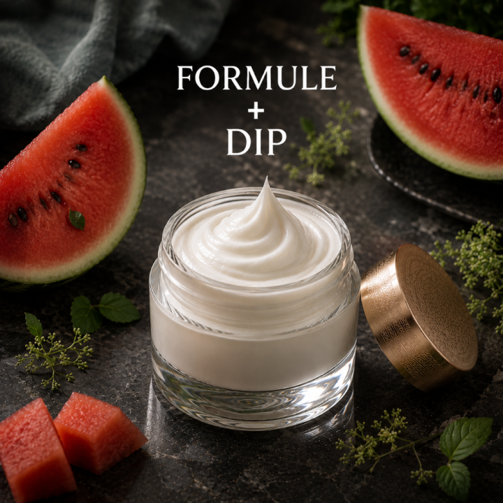 CRÈME VISAGE PEAUX MIXTES Formule validée avec DIP PARFUM PASTEQUE FRAICHEUR