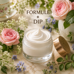 CRÈME VISAGE PEAUX MIXTES Formule validée avec DIP PARFUM JARDIN ANGLAIS