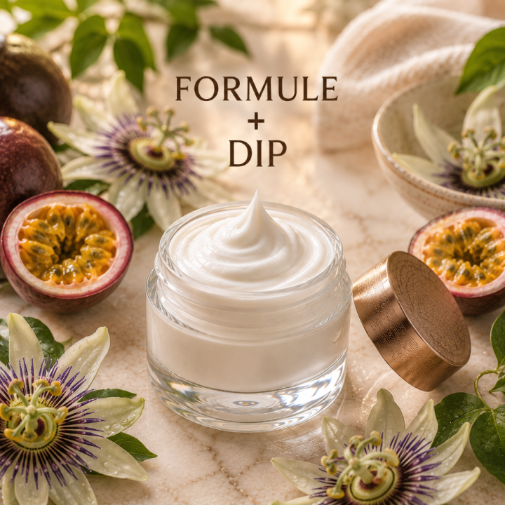 CRÈME VISAGE PEAUX MIXTES Formule validée avec DIP PARFUM FRUIT DE LA PASSION
