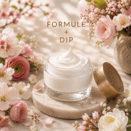 CRÈME VISAGE PEAUX MATURES Formule validée avec DIP PARFUM PRINTEMPS FLORAL