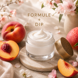CRÈME VISAGE PEAUX MATURES Formule validée avec DIP PARFUM PÊCHE NECTARINE
