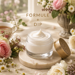 CRÈME VISAGE PEAUX MATURES Formule validée avec DIP PARFUM JARDIN ANGLAIS
