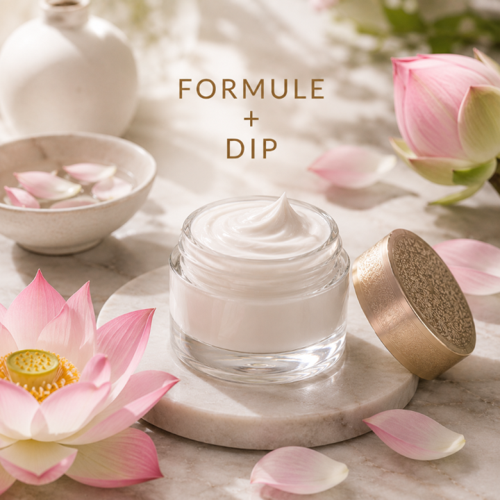CRÈME VISAGE PEAUX MATURES Formule validée avec DIP PARFUM FLEUR DE LOTUS