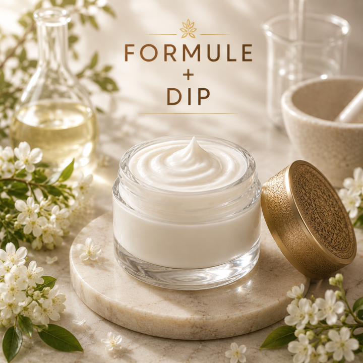CRÈME VISAGE PEAUX GRASSES Formule validée avec DIP