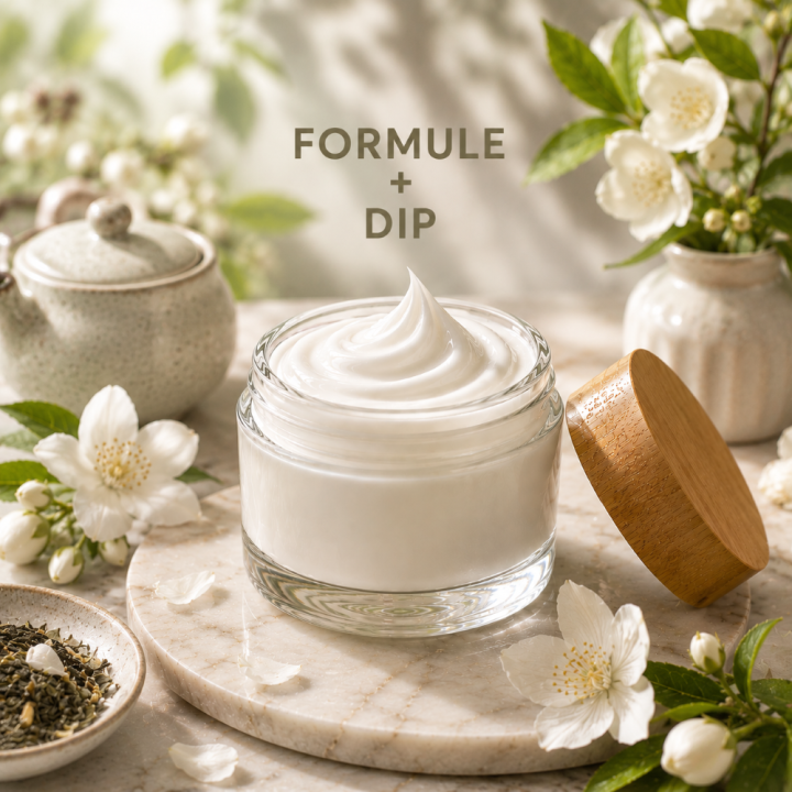 Formule validée avec DIP CONDITIONNEUR CHEVEUX - THE BLANC