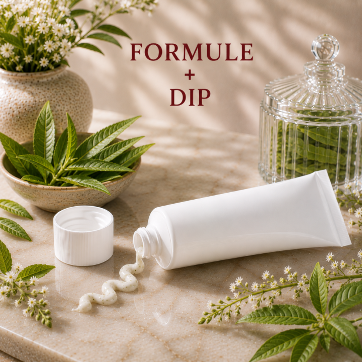 Formule validée avec DIP DENTIFRICE GEL - VERVEINE