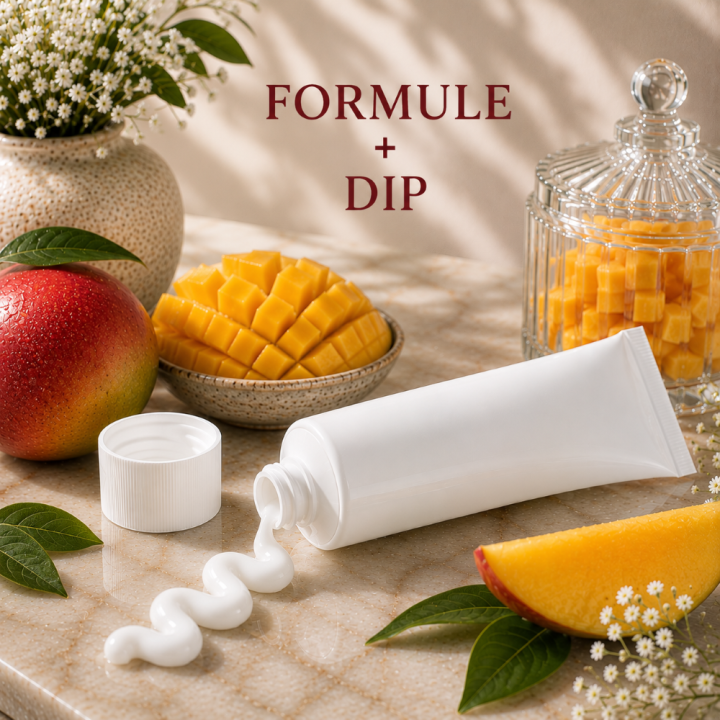 Formule validée avec DIP DENTIFRICE GEL - MANGUE