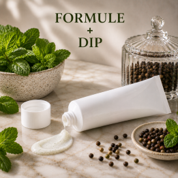 Formule validée avec DIP DENTIFRICE GEL - HE MENTHE POIVREE