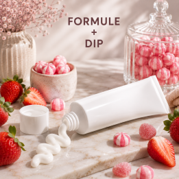 Formule validée avec DIP DENTIFRICE GEL - FRAISE BONBON