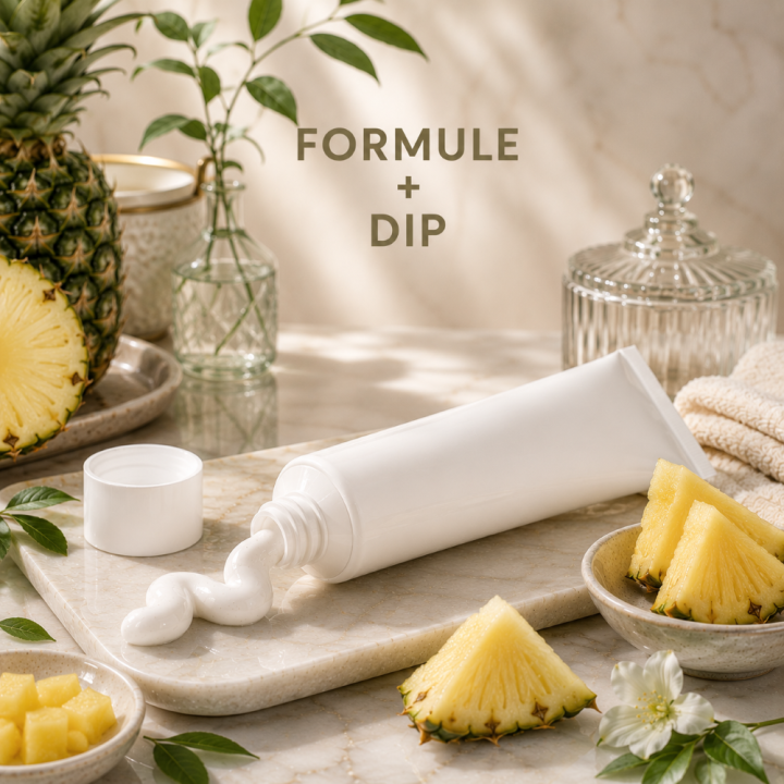 Formule validée avec DIP DENTIFRICE GEL - ANANAS PLAGE
