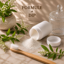 Formule validée avec DIP DENTIFRICE POUDRE - VERVEINE