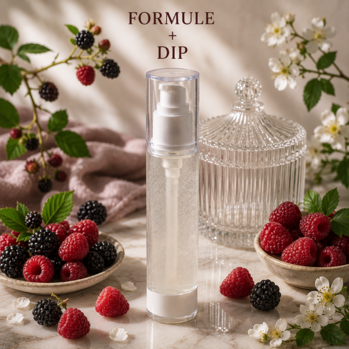 Formule validée avec DIP GEL GIVRE ANTI CELLULITE - MURE FRAMBOISE
