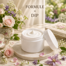 Formule validée avec DIP GEL VISAGE ANTI-AGE - JARDINS ANGLAIS