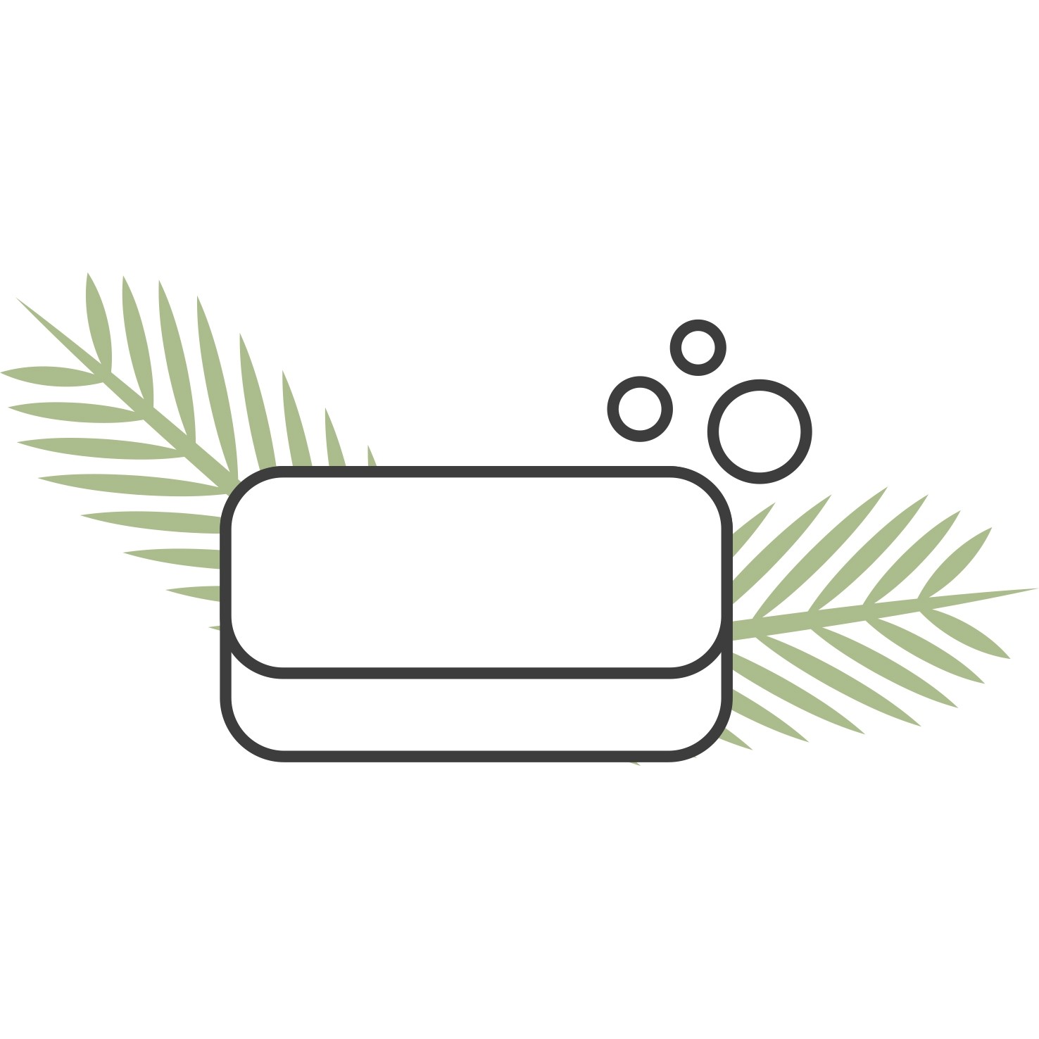 Marque blanche savon solide avec palme